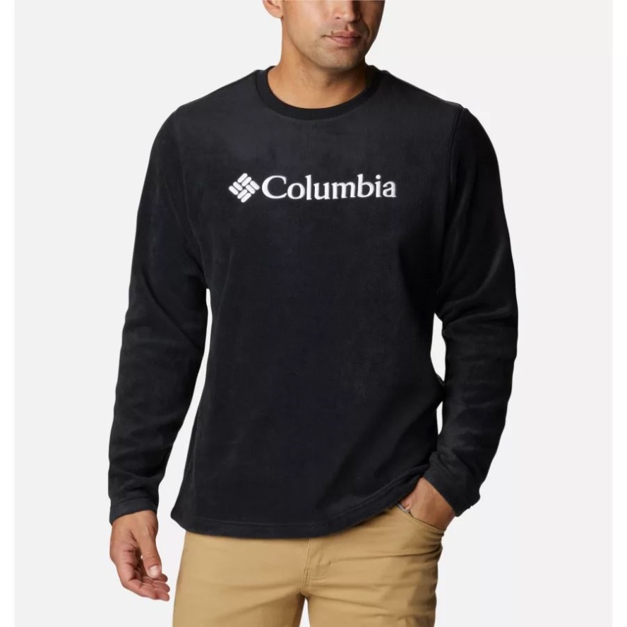 Columbia Sale Black Men's Steens Mountain Crew Fleece Shirt