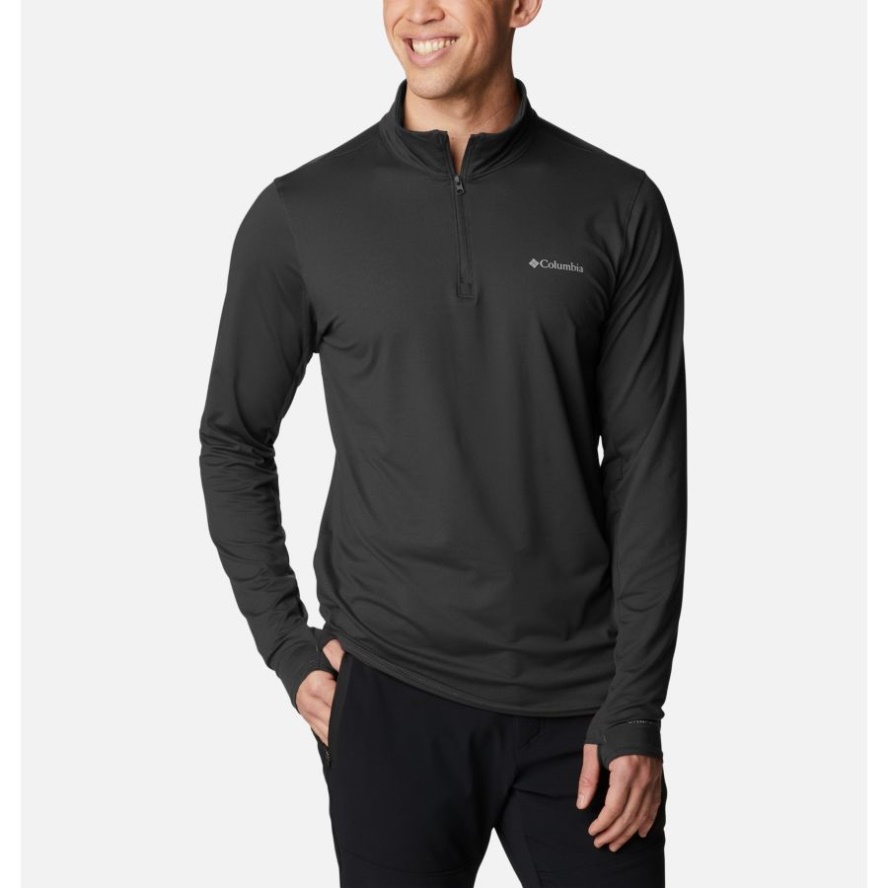 Columbia Sale Black Men's Tech Trail Quarter Zip Pullover Shirt