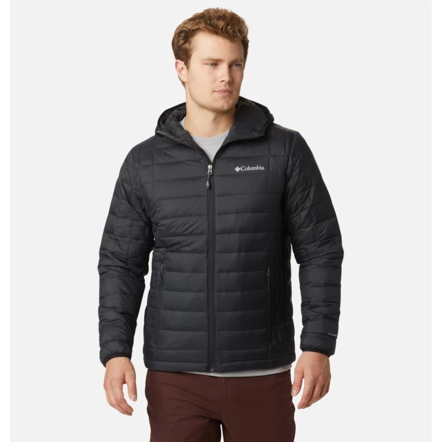 Columbia Sale Black Men's Voodoo Falls 590 TurboDown Hooded Puffer Jacket