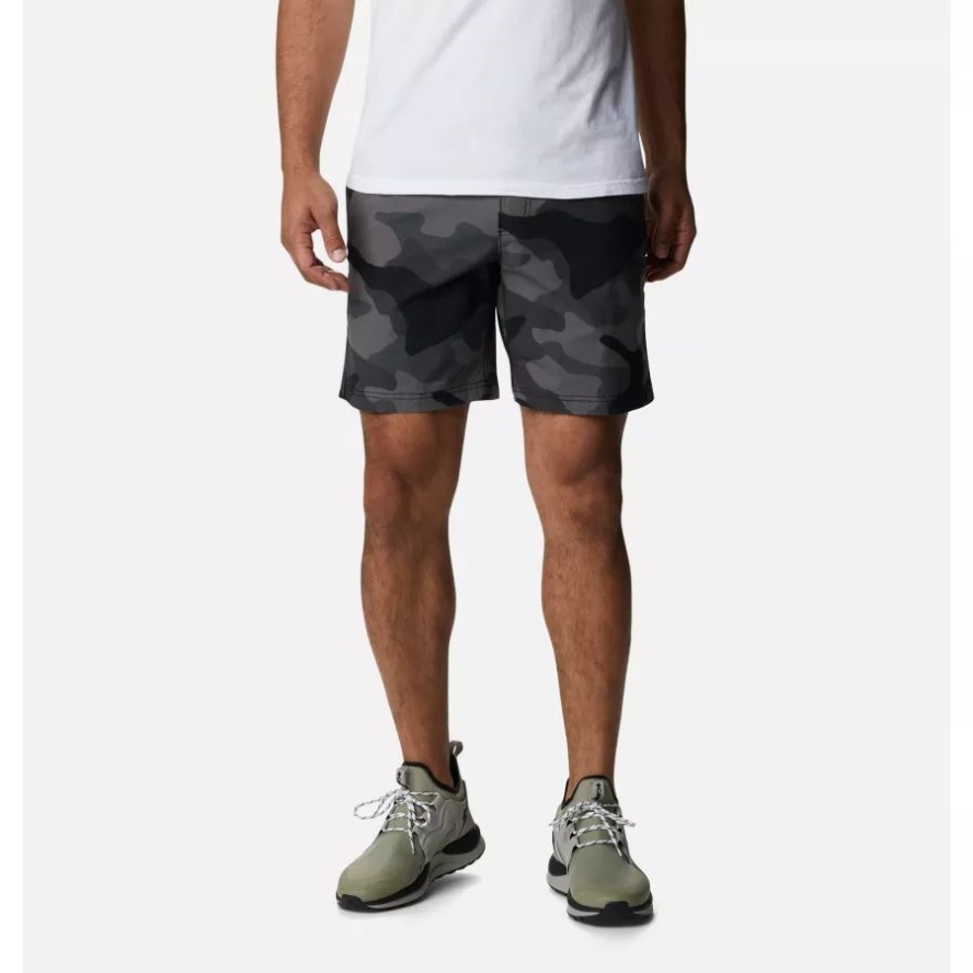 Columbia Sale Black Mod Camo Men's Wallowa Belted Shorts