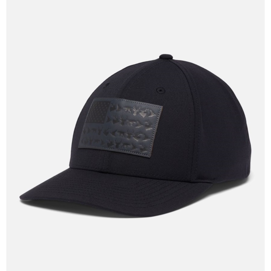 Columbia Sale Black PHG Game Flag 110 Snap Back Cap Mid Crown