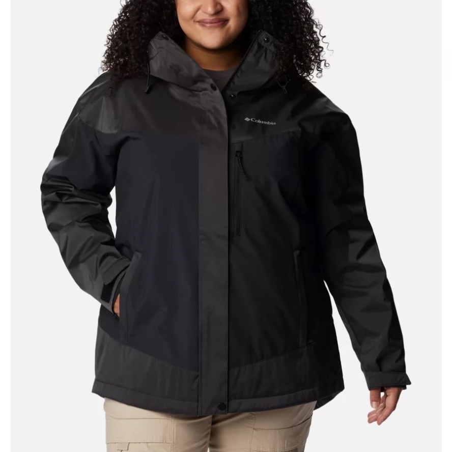 Columbia Sale Black Sheen Women's Point Park Insulated Jacket Plus Size