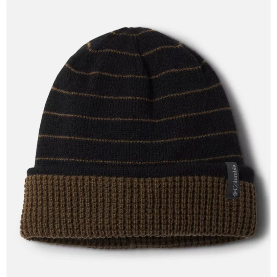 Columbia Sale Black Stripe/Olive Green City Trek Reversible Beanie