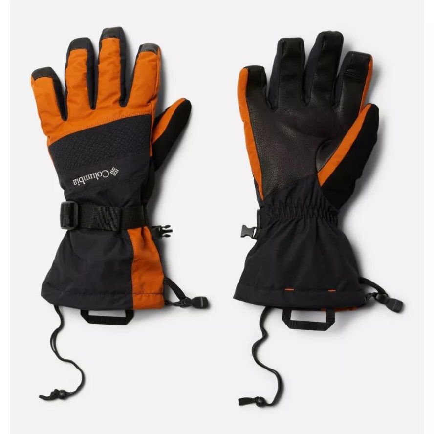 Columbia Sale Black/Warm Copper Men's Whirlibird II Ski Gloves