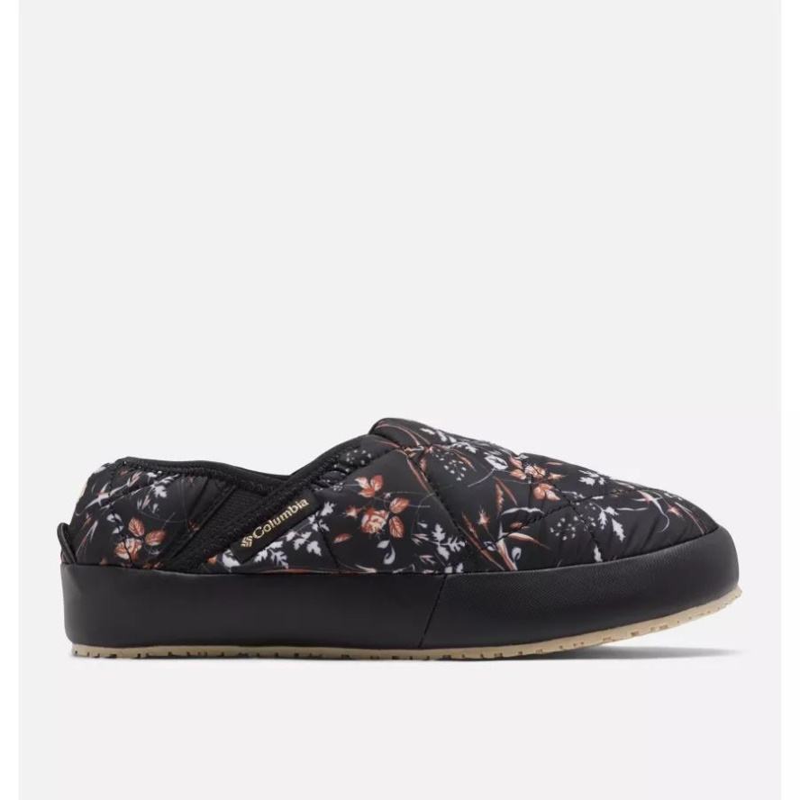 Columbia Sale Black/Warm Gold Women's Autumn Lazy Bend Moc Slipper