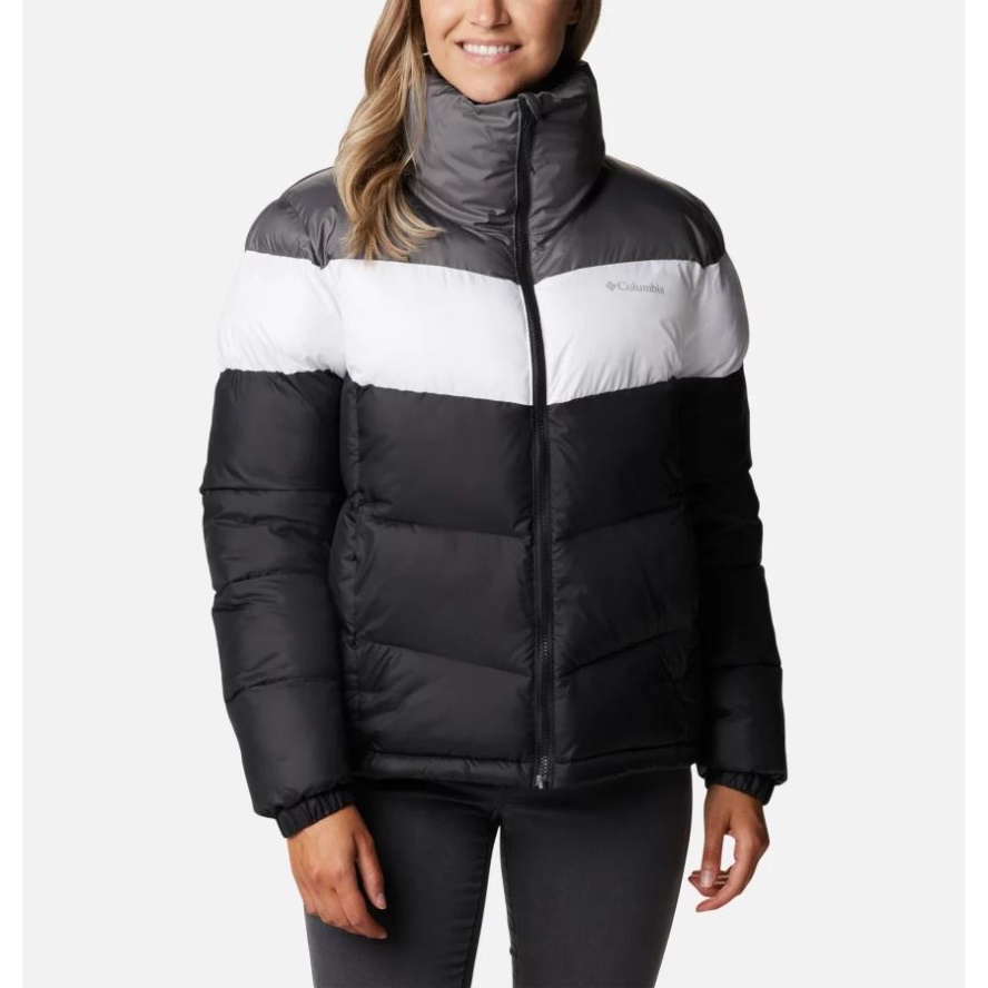 Columbia Sale Black/White/City Grey Women's Puffect Color Blocked Jacket