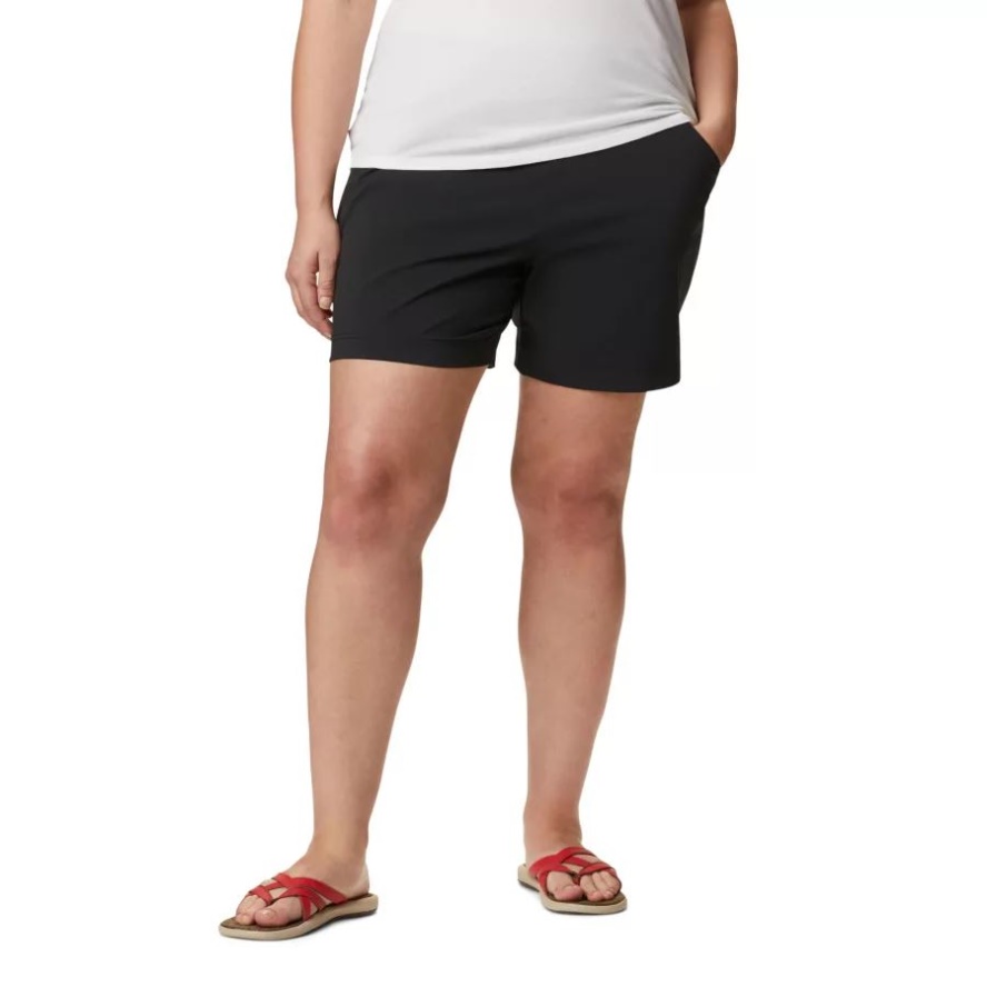 Columbia Sale Black Women's Anytime Casual Shorts Plus Size