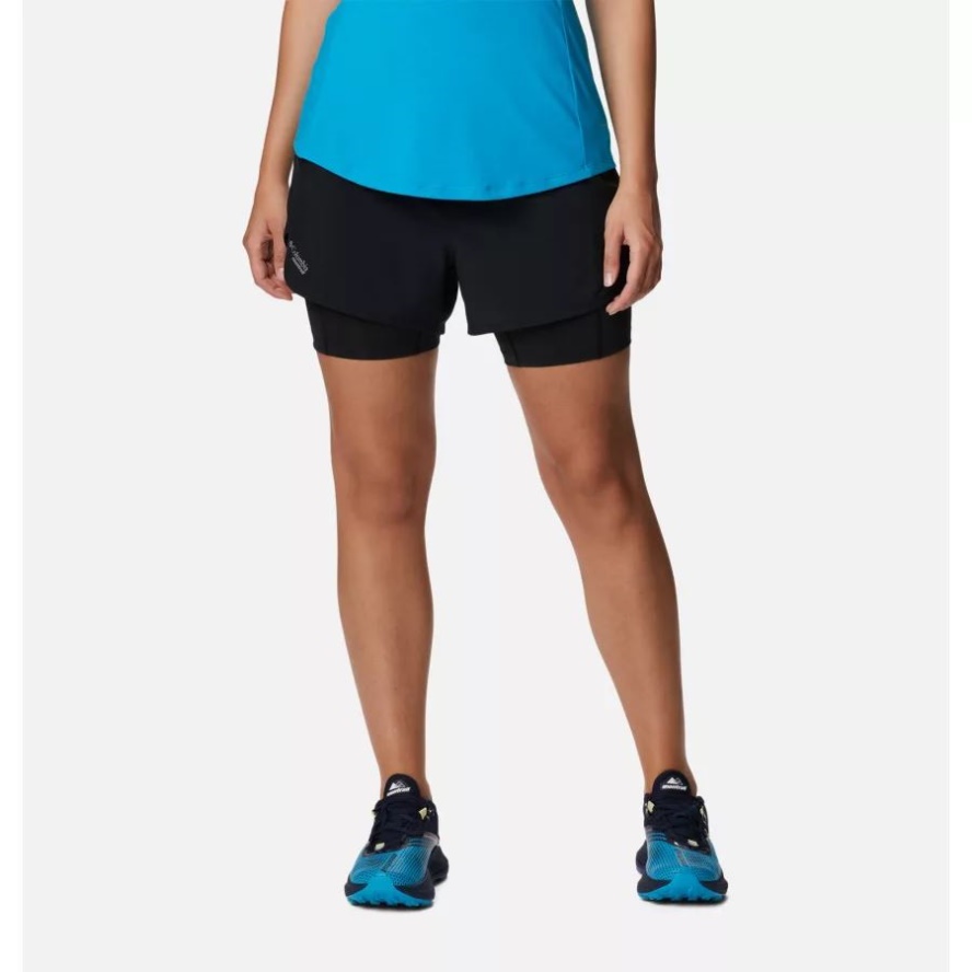 Columbia Sale Black Women's Endless Trail 2-in-1 Shorts