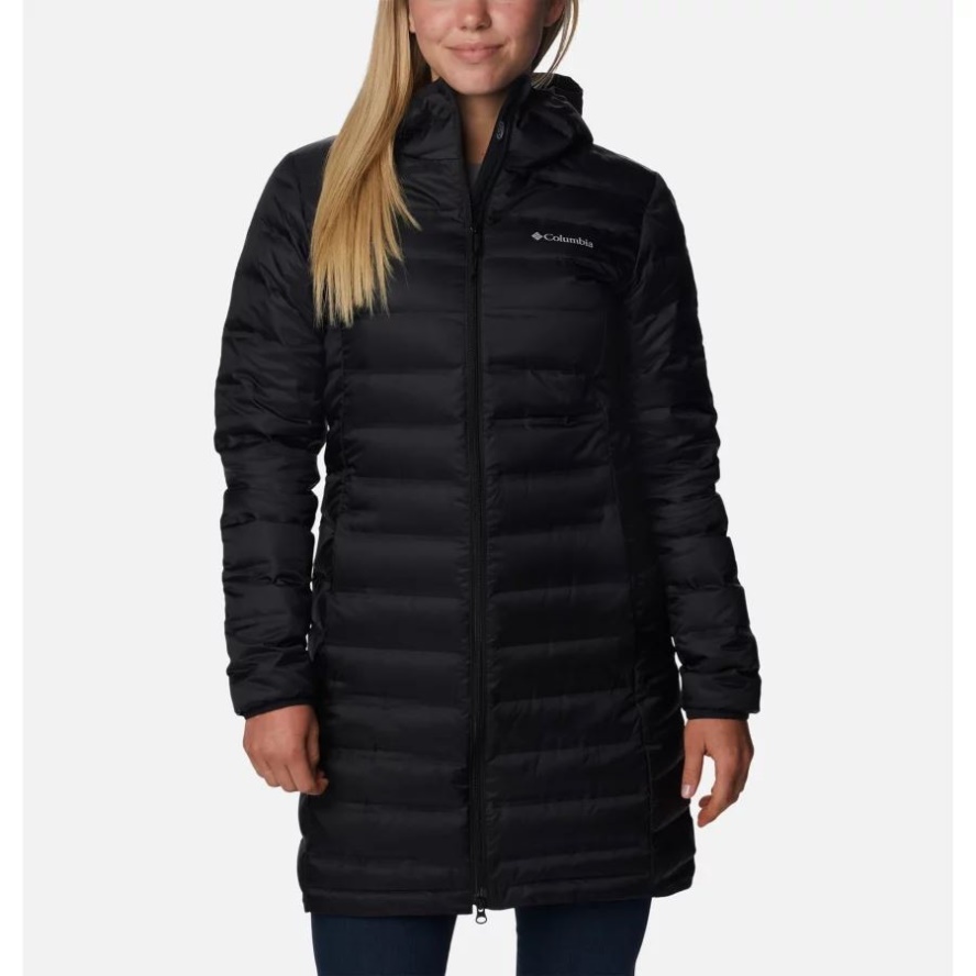 Columbia Sale Black Women's Lake 22 Down Long Hooded Jacket