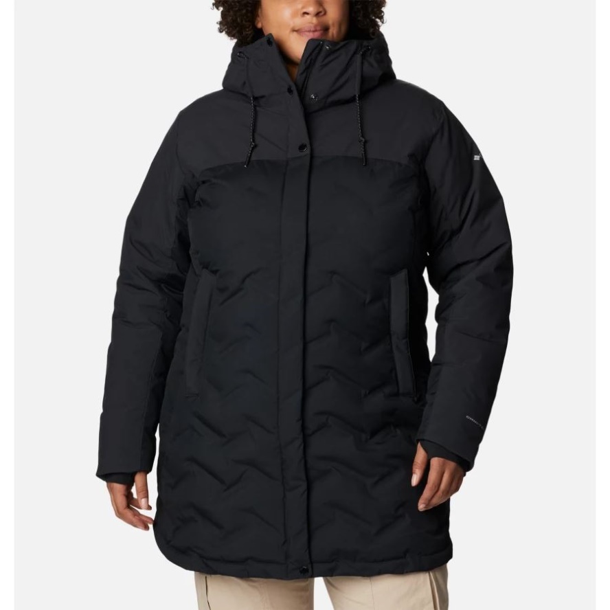 Columbia Sale Black Women's Mountain Croo II Mid Down Jacket Plus Size