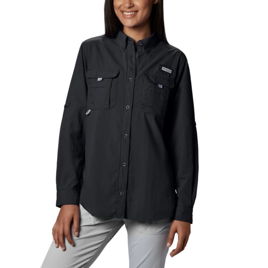 Columbia Sale Black Women's PFG Bahama Long Sleeve Shirt