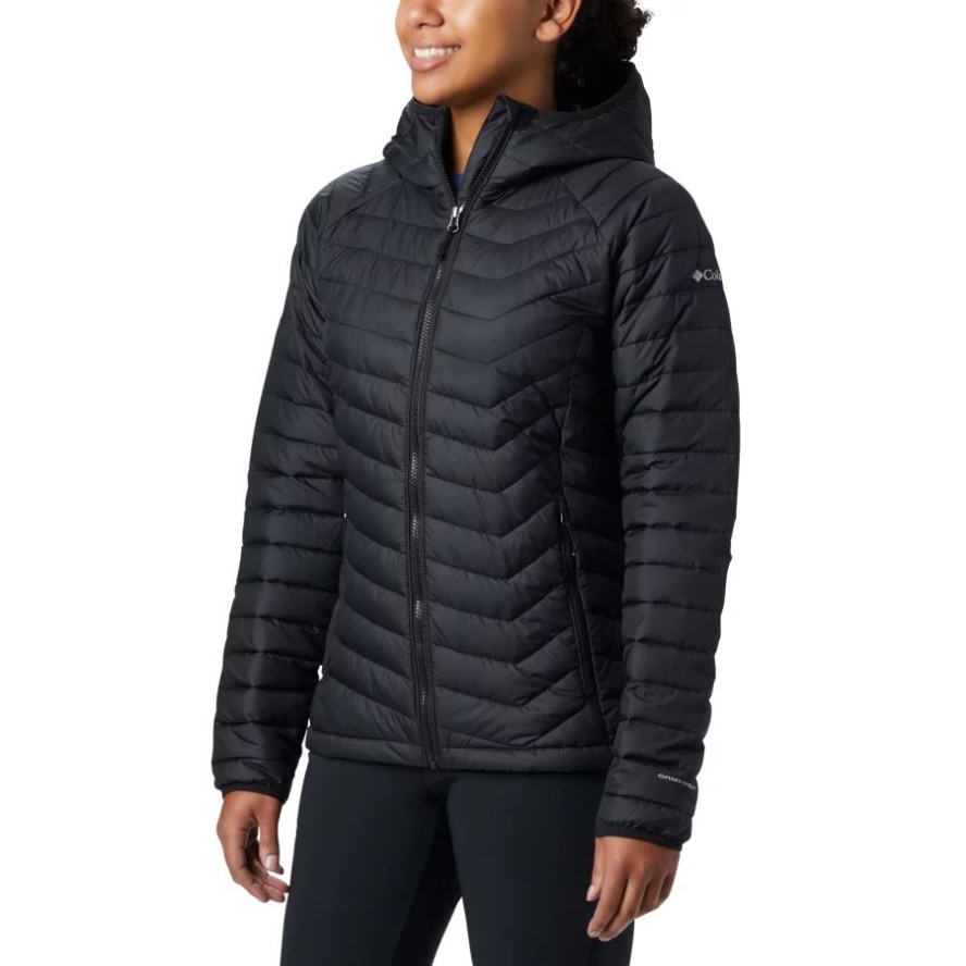 Columbia Sale Black Women's Powder Lite Insulated Hooded Jacket