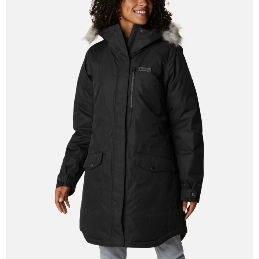 Columbia Sale Black Women's Suttle Mountain Long Insulated Jacket