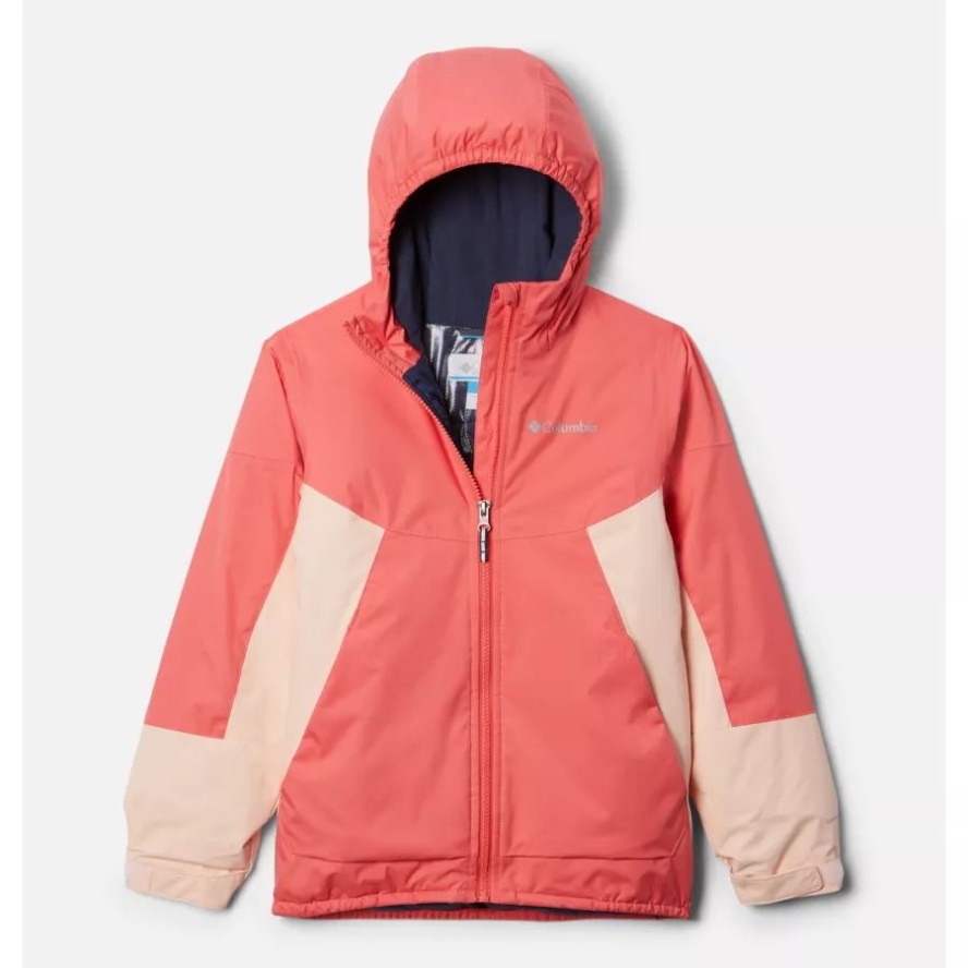 Columbia Sale Blush Pink/Peach Blossom Girls' Snow Problem Jacket