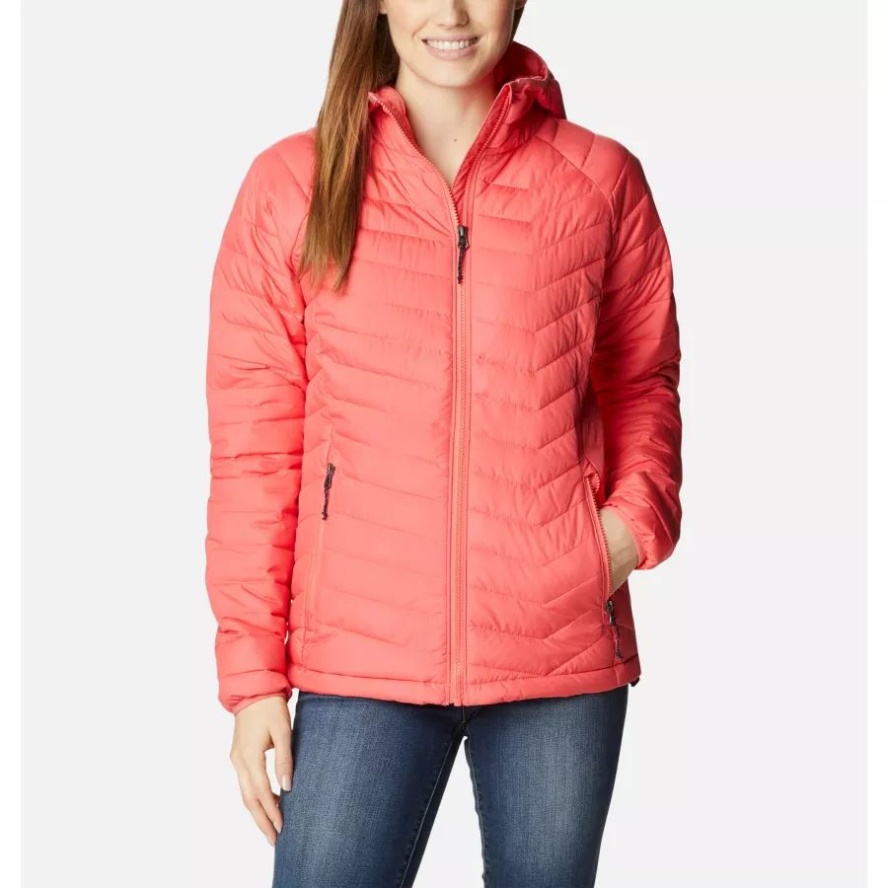 Columbia Sale Blush Pink Women's Powder Lite Hooded Jacket