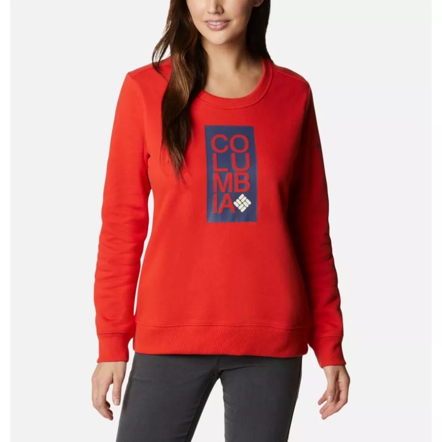 Columbia Sale Bold Orange Women's Columbia Sale Sweatshirt