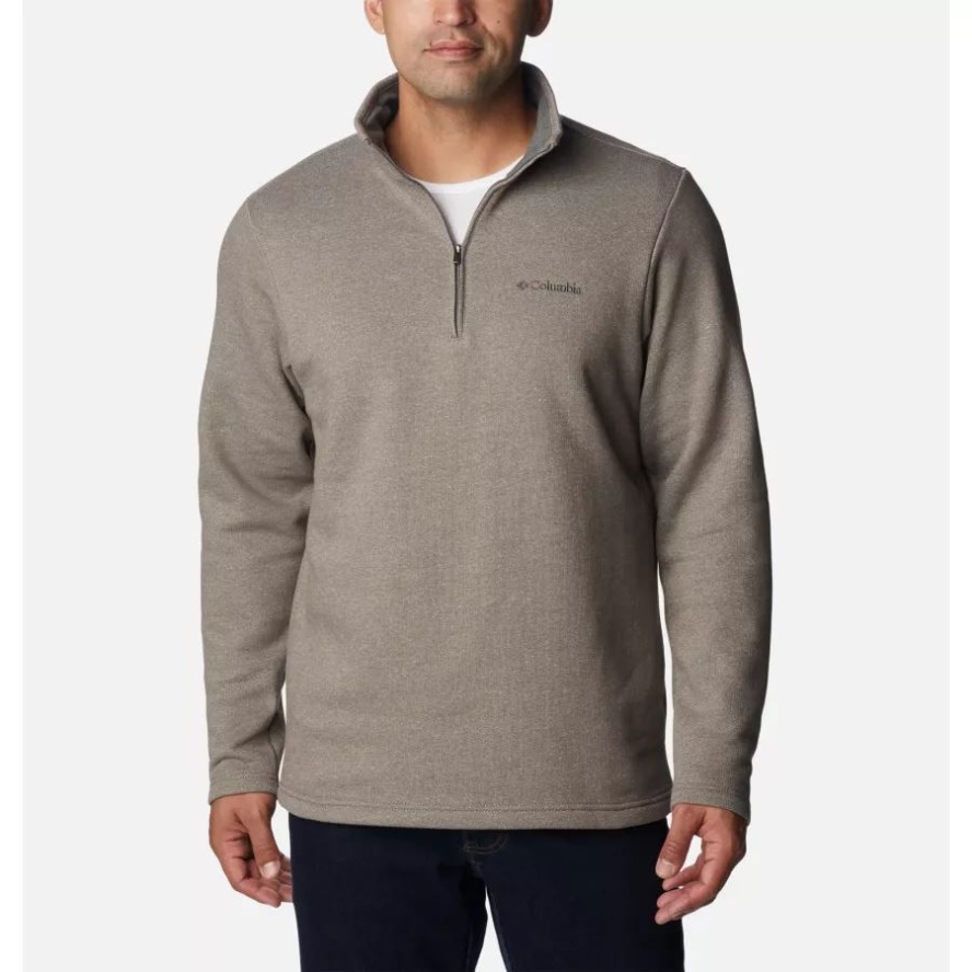 Columbia Sale Boulder Heather Men's Great Hart Mountain III Half Zip