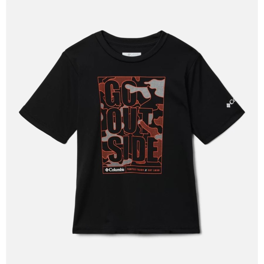 Columbia Sale Boys' Edisun Trail Graphic T-Shirt Black/Outdoorsy