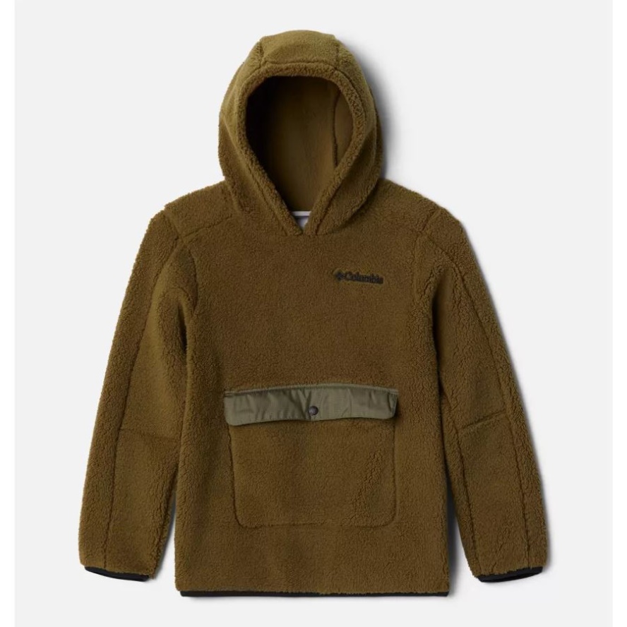 Columbia Sale Boys' Rugged Ridge Sherpa Hoodie New Olive/Stone Green