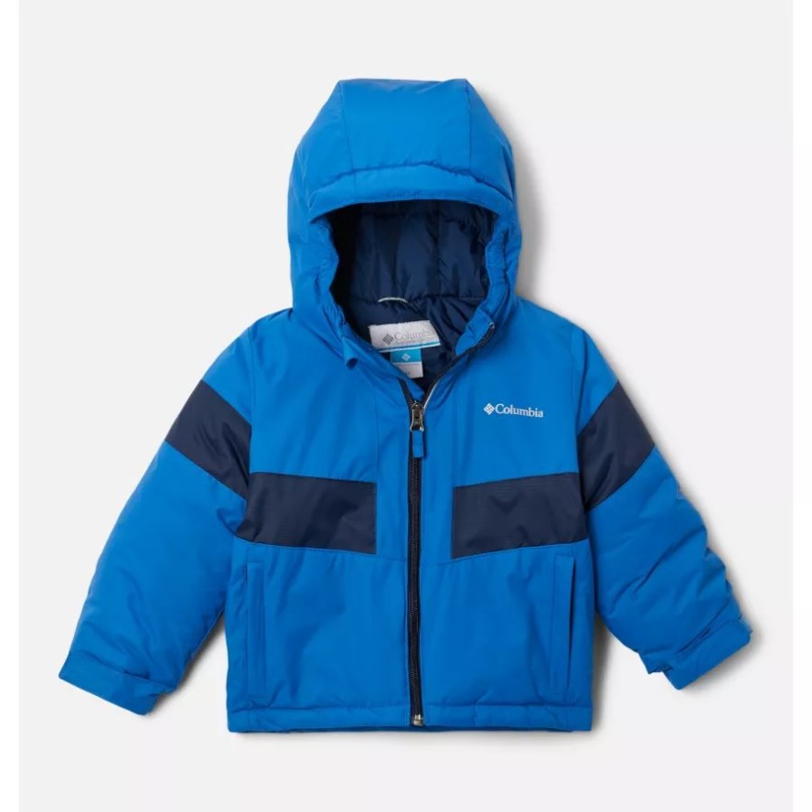 Columbia Sale Boys' Toddler Lightning Lift II Jacket Bright Indigo/Collegiate Navy
