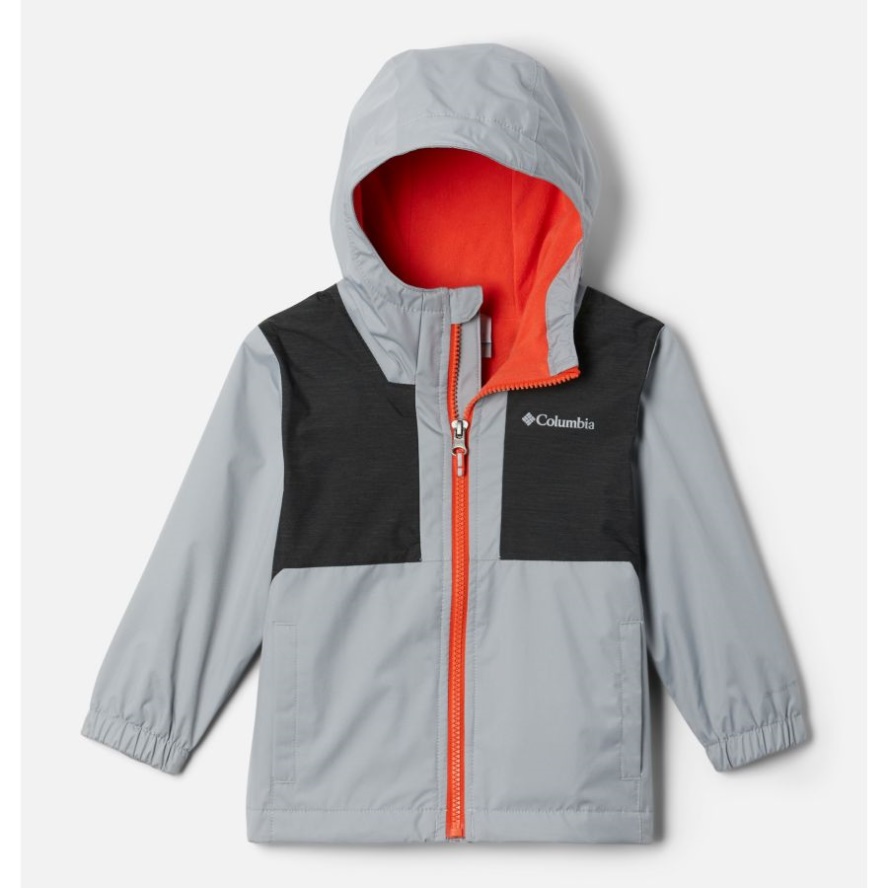 Columbia Sale Boys' Toddler Rainy Trails Fleece Lined Jacket Columbia Sale Grey/Black Slub