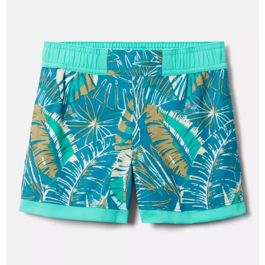 Columbia Sale Boys' Toddler Sandy ShoresBoard Shorts Deep Marine King Palms