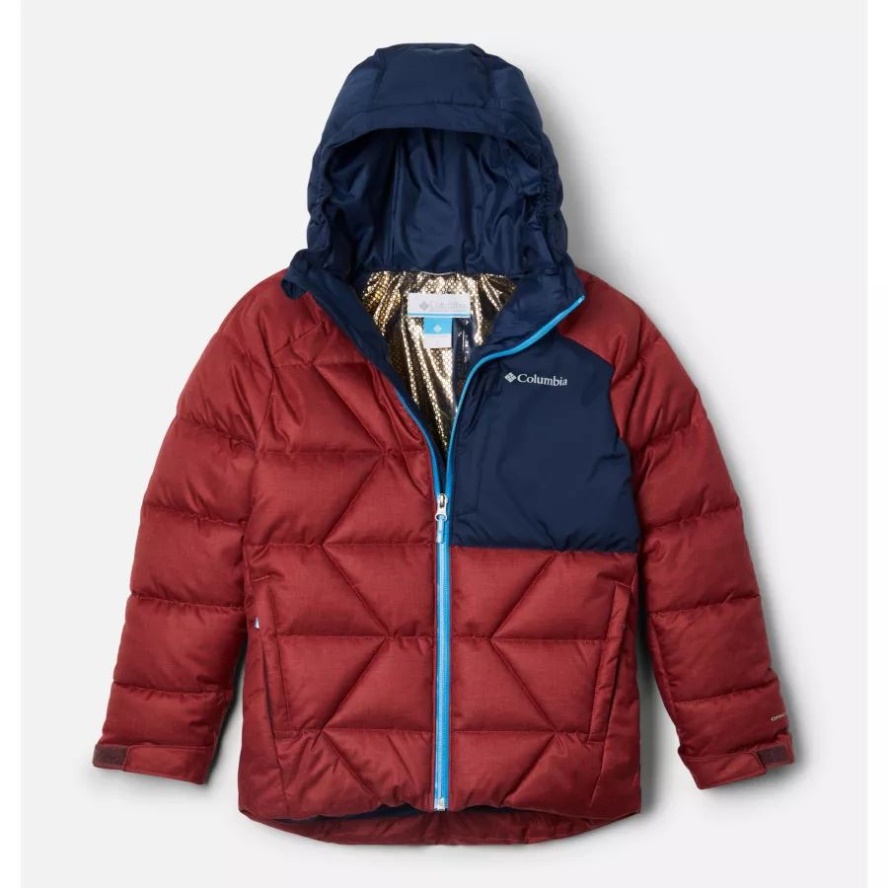 Columbia Sale Boys' Winter Powder II Quilted Jacket Elderberry Heather/Collegiate Navy