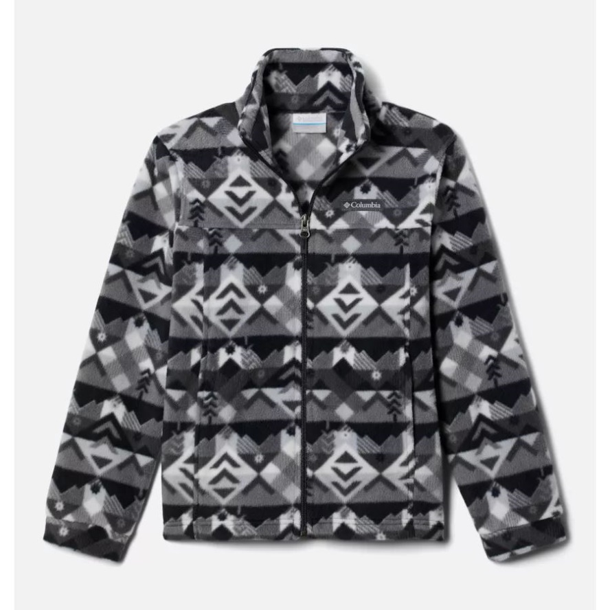 Columbia Sale Boys' Zing III Printed Fleece Jacket Shark Checkpoint