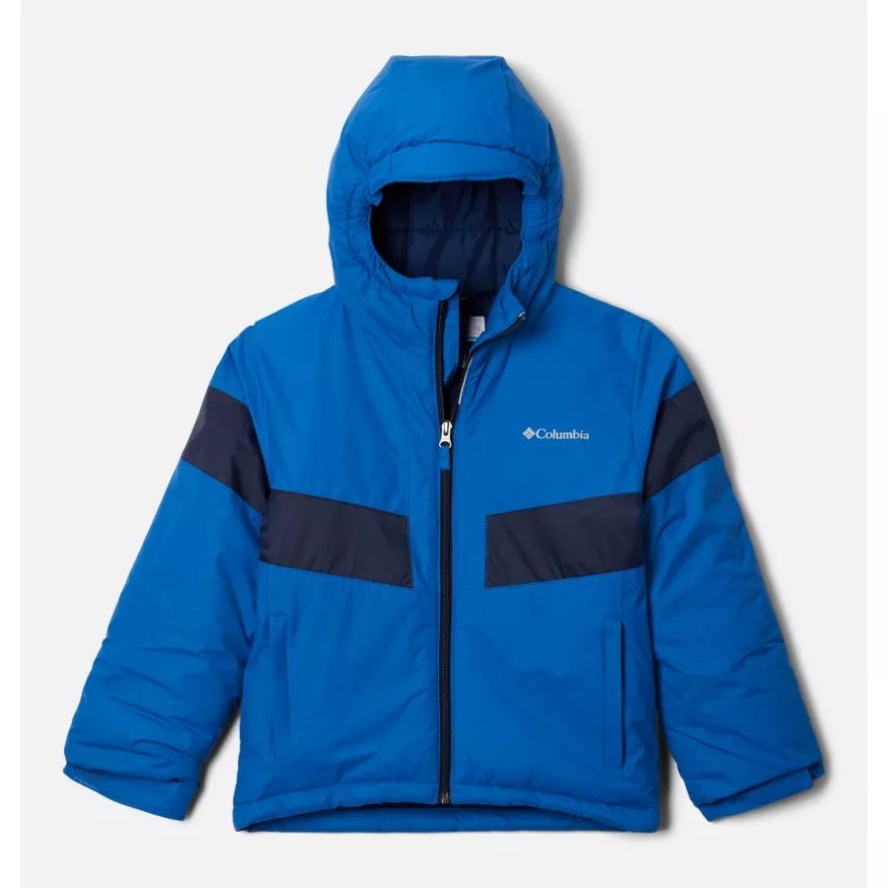 Columbia Sale Brand Boys' Lightning Lift II Jacket Bright Indigo/Collegiate Navy
