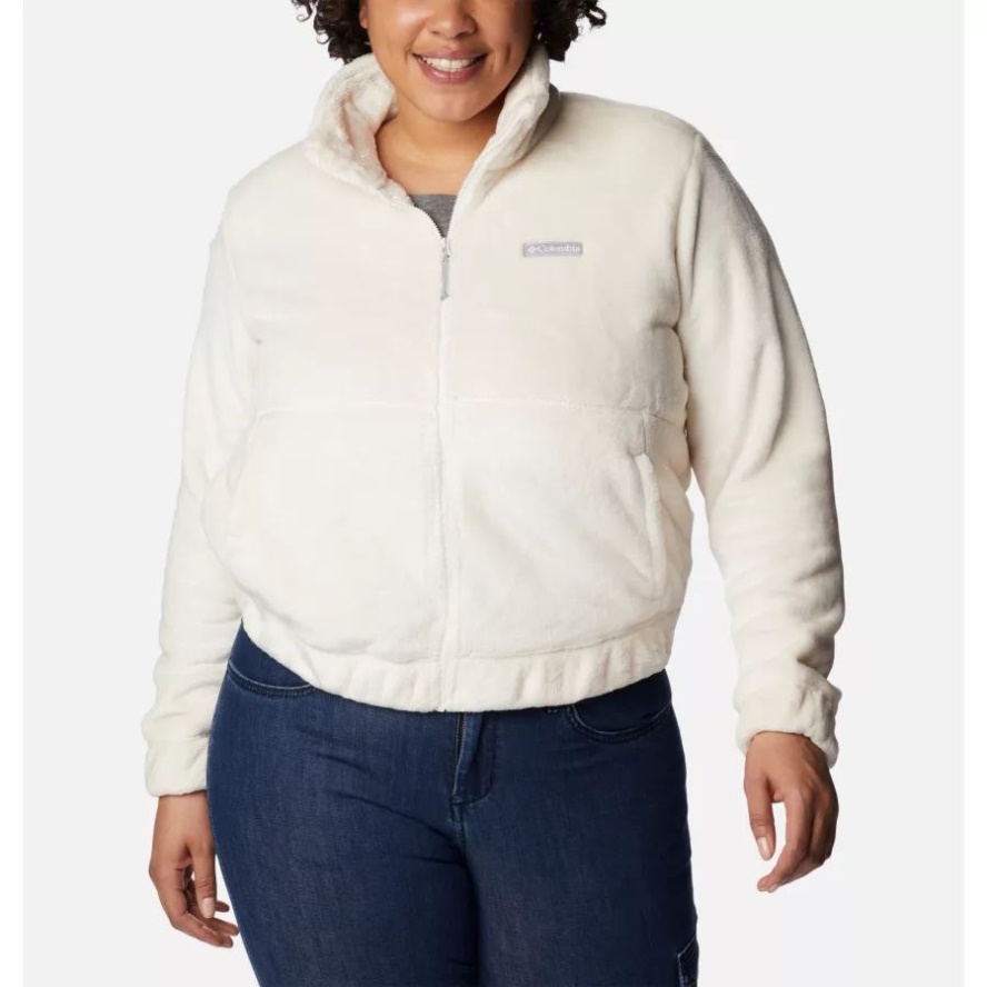 Columbia Sale Brand Chalk Women's Fireside Full Zip Jacket Plus Size