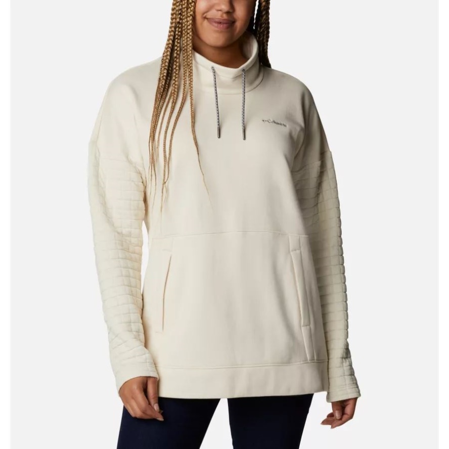 Columbia Sale Brand Chalk Women's Sunday Summit Oversized Funnel Pullover