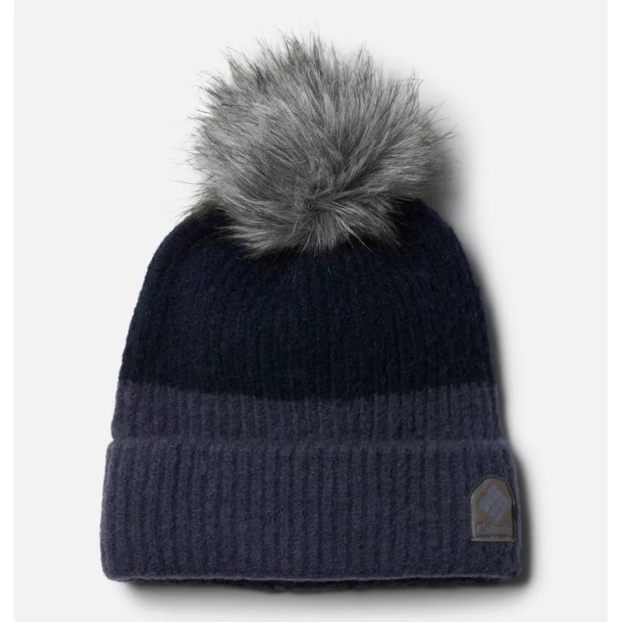 Columbia Sale Brand Winter Blur Pom Pom Beanie Nocturnal/Dark Nocturnal