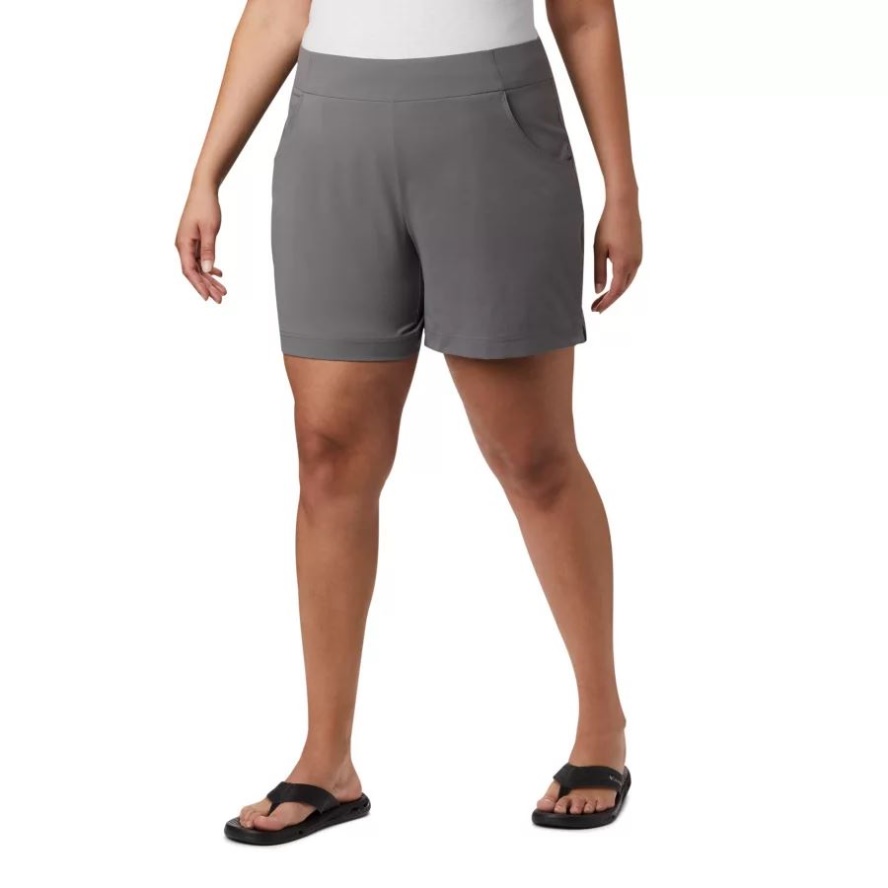 Columbia Sale Brand Women's Anytime Casual Shorts Plus Size City Grey