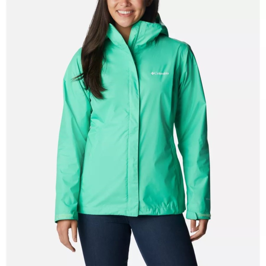 Columbia Sale Brand Women's Arcadia II Rain Jacket Light Jade