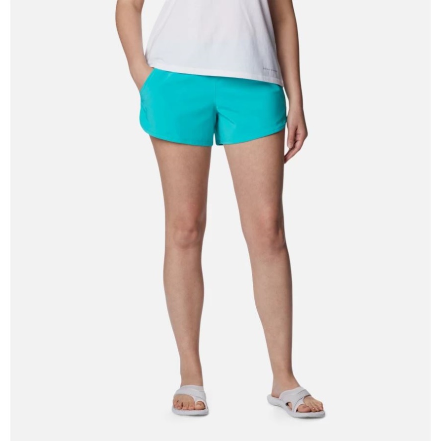 Columbia Sale Bright Aqua Women's Bogata Bay Stretch Shorts