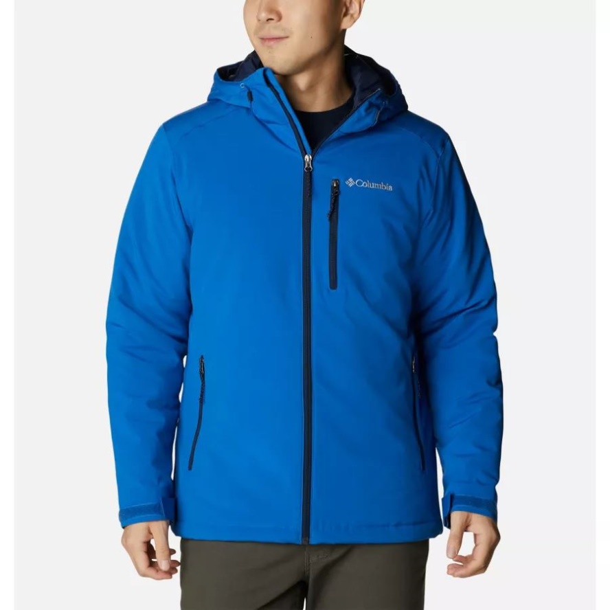 Columbia Sale Bright Indigo/Collegiate Navy Men's Gate Racer Insulated Softshell Jacket