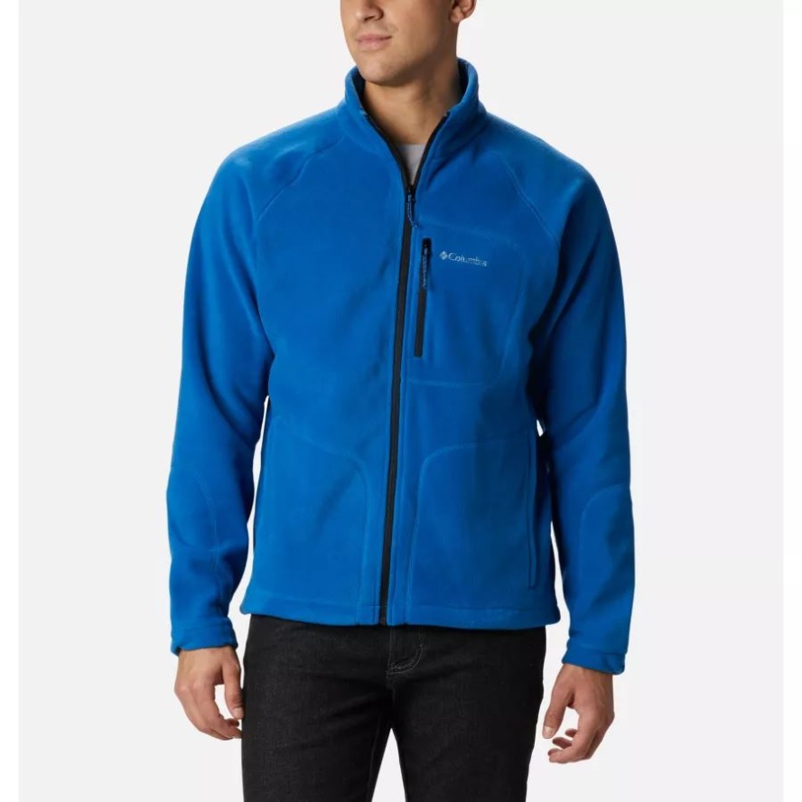 Columbia Sale Bright Indigo Men's Fast Trek II Full Zip Fleece