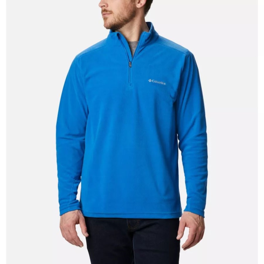 Columbia Sale Bright Indigo Men's Klamath Range II Half Zip Fleece Pullover Tall