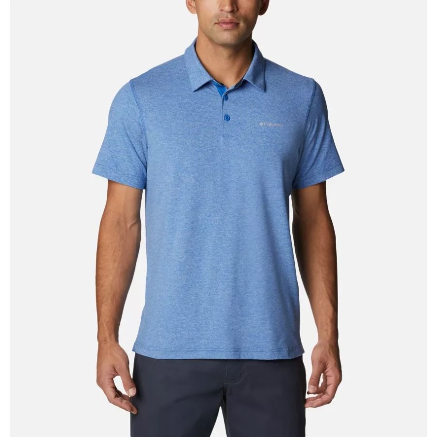 Columbia Sale Bright Indigo Men's Tech Trail Polo Shirt
