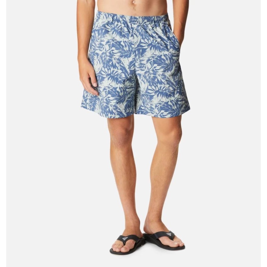 Columbia Sale Carbon Hawaiian Throwback Print Men's PFG Super Backcast Water Shorts