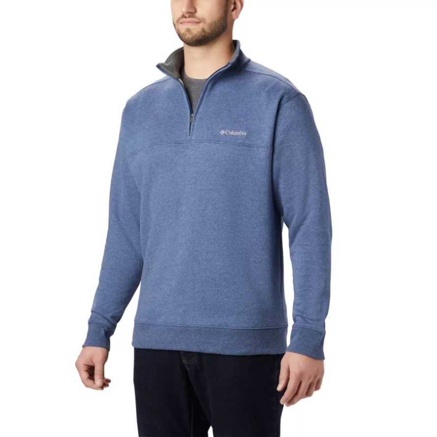 Columbia Sale Carbon Heather Men's Hart Mountain II Half Zip Sweatshirt