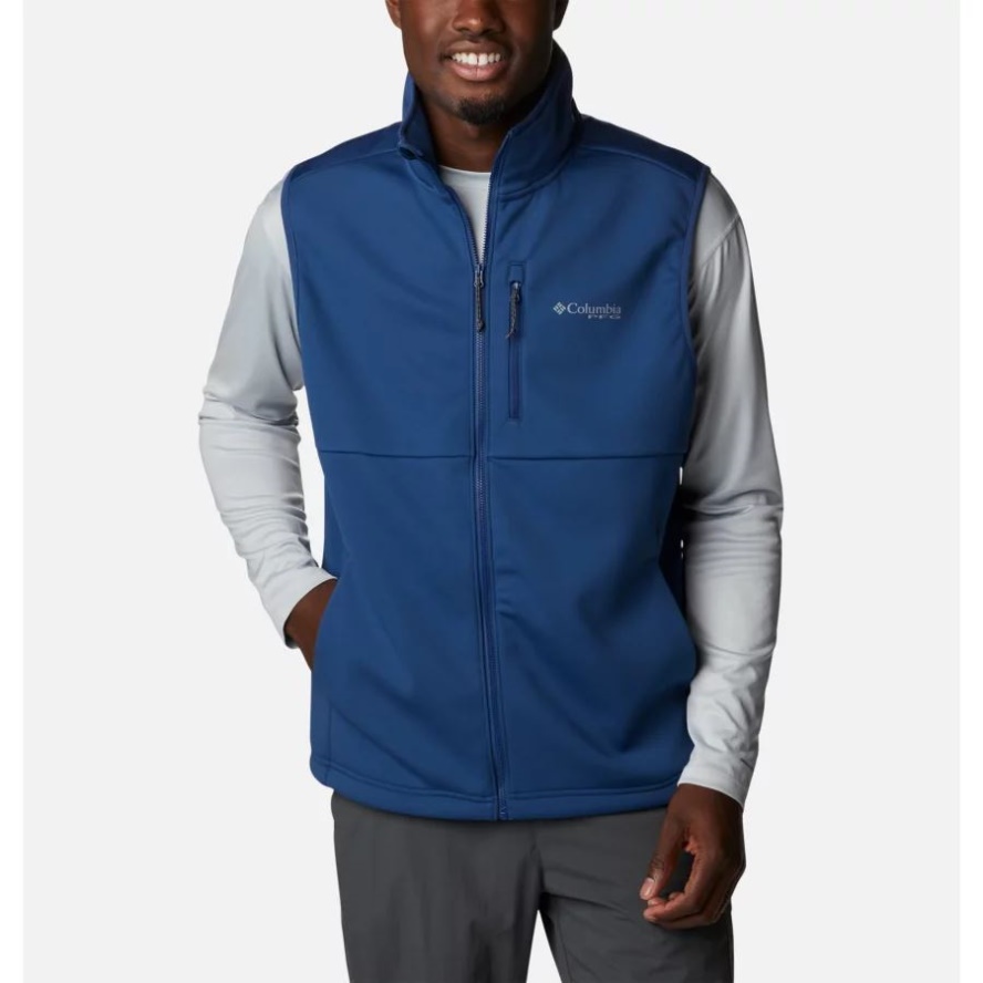 Columbia Sale Carbon Men's PFG Terminal Stretch Softshell Vest
