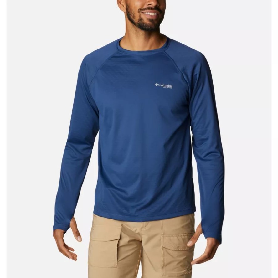 Columbia Sale Carbon Men's PFG Zero Rules Ice Long Sleeve Shirt