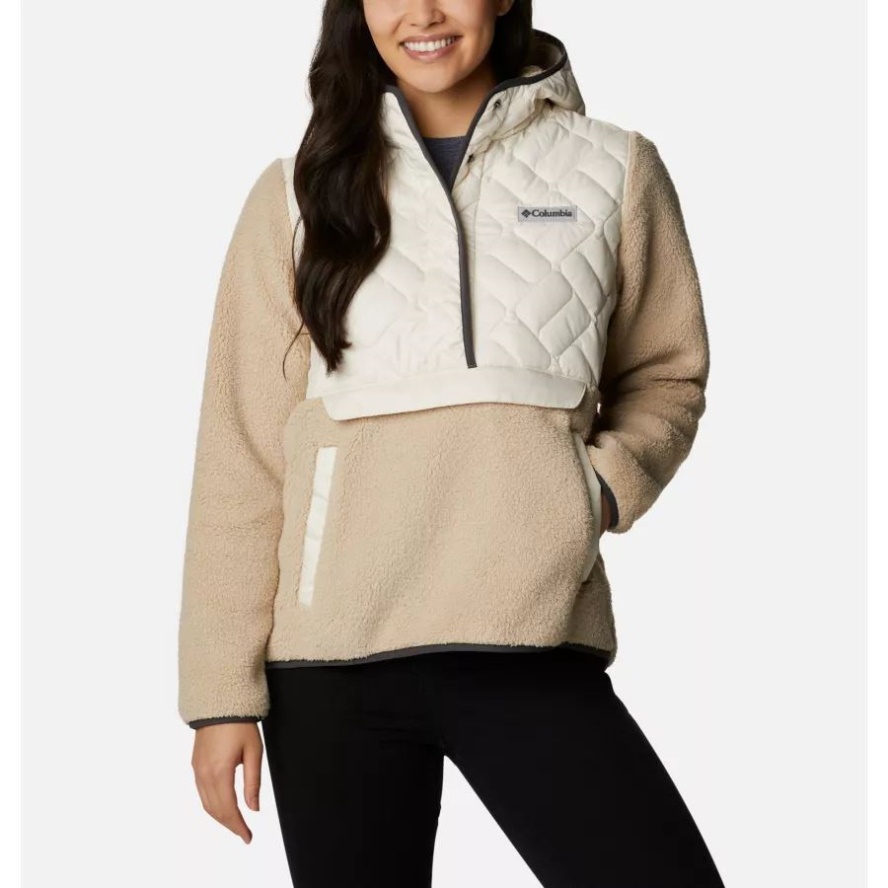 Columbia Sale Chalk/Ancient Fossil Women's Sweet View Hooded Fleece Pullover