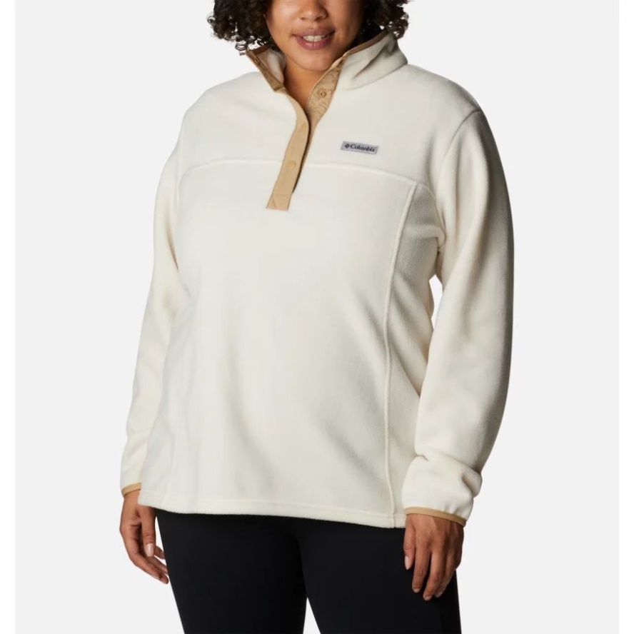 Columbia Sale Chalk/Beach Women's Benton Springs 1/2 Snap Pullover Petite