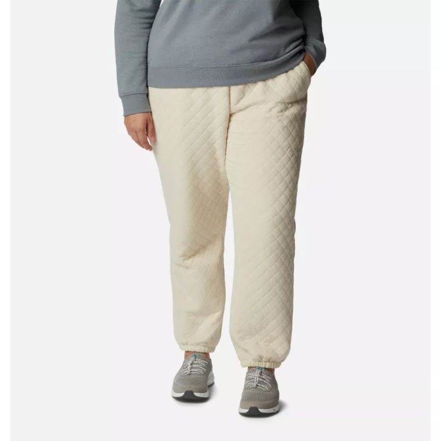 Columbia Sale Chalk Women's Columbia Sale Lodge Quilted Joggers Plus Size