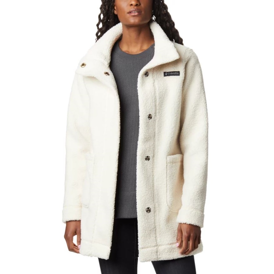 Columbia Sale Chalk Women's Panorama Long Fleece Coat