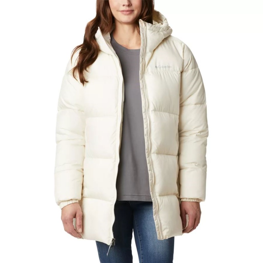 Columbia Sale Chalk Women's Puffect Hooded Mid Puffer Jacket