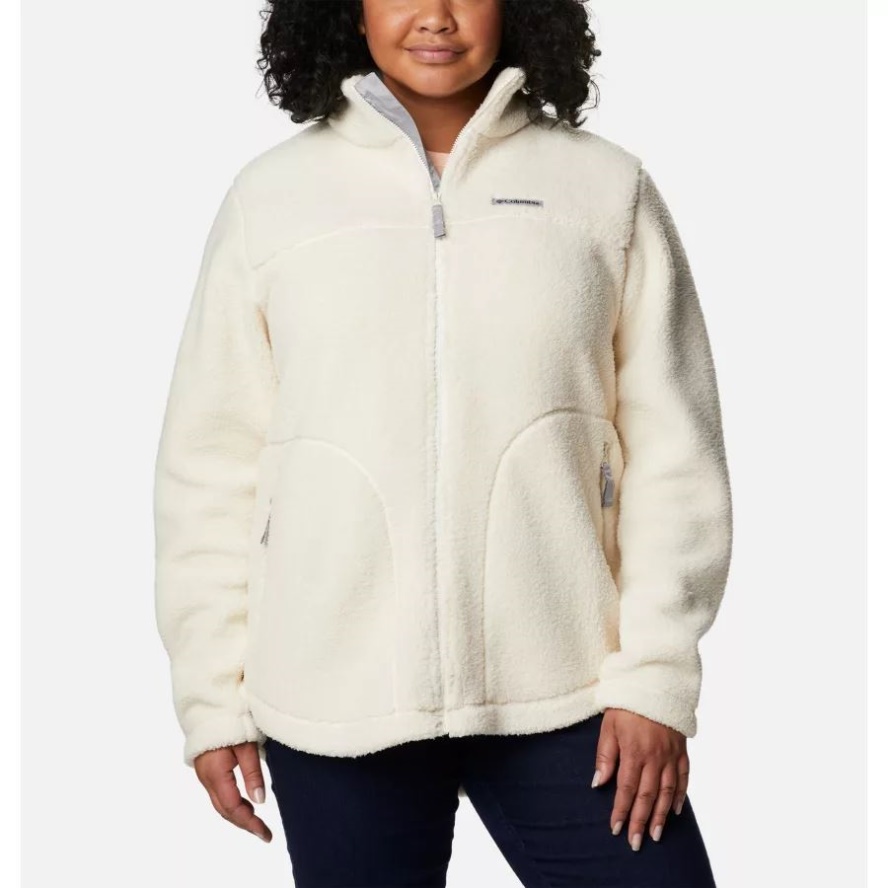 Columbia Sale Chalk Women's West Bend Full Zip Fleece Jacket Plus Size