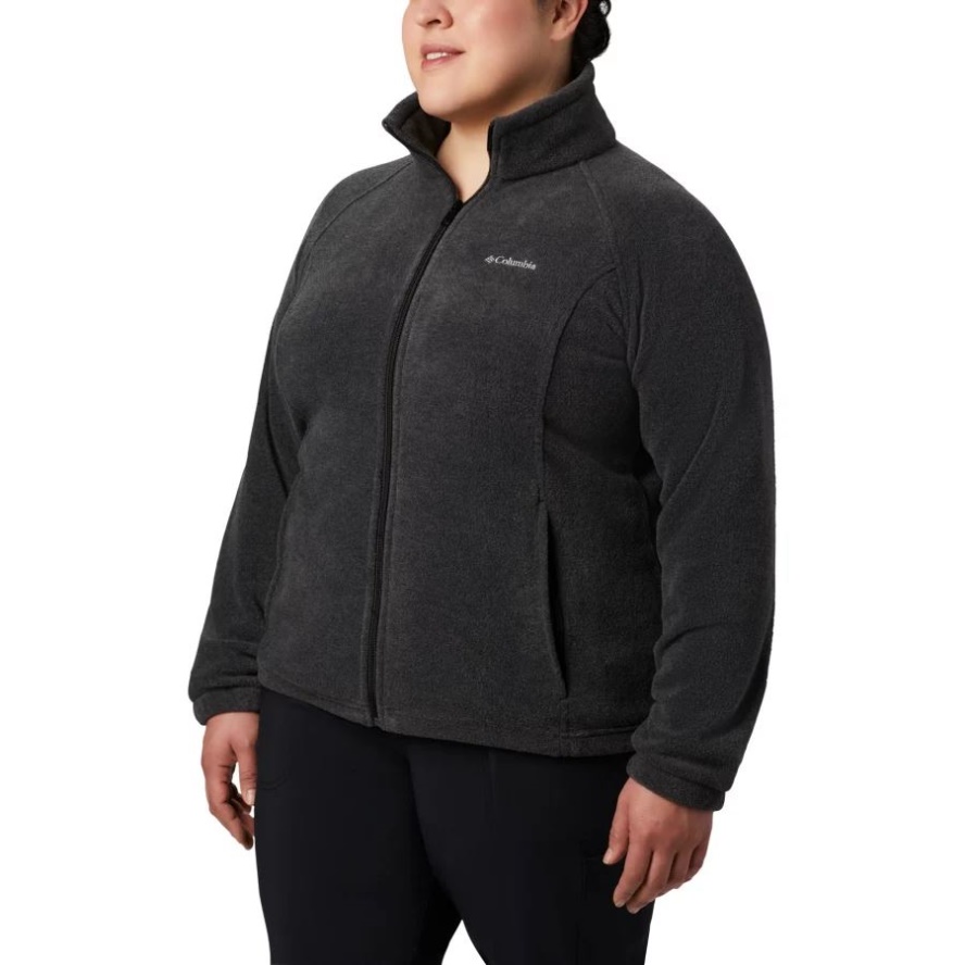 Columbia Sale Charcoal Heather Women's Benton Springs Full Zip Plus Size